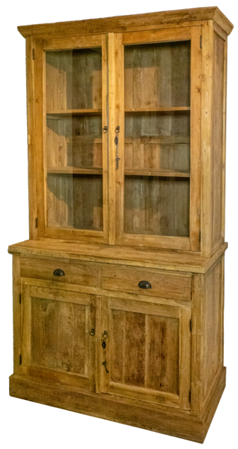 Schmale Glas-Vitrine