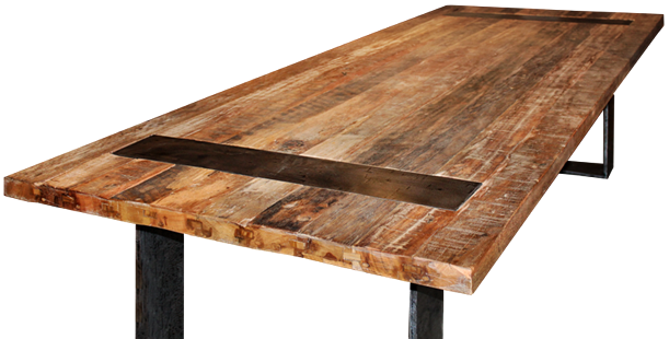 Teaktisch Mixed-Wood